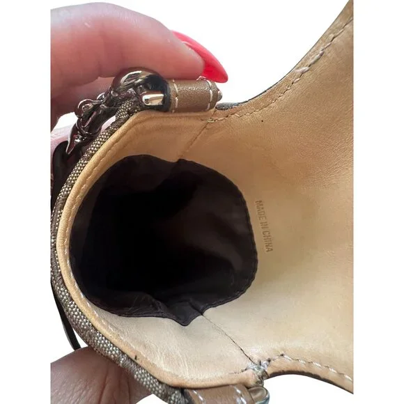 COACH Vintage Brown Logo Buckle Mini Crossbody Bag